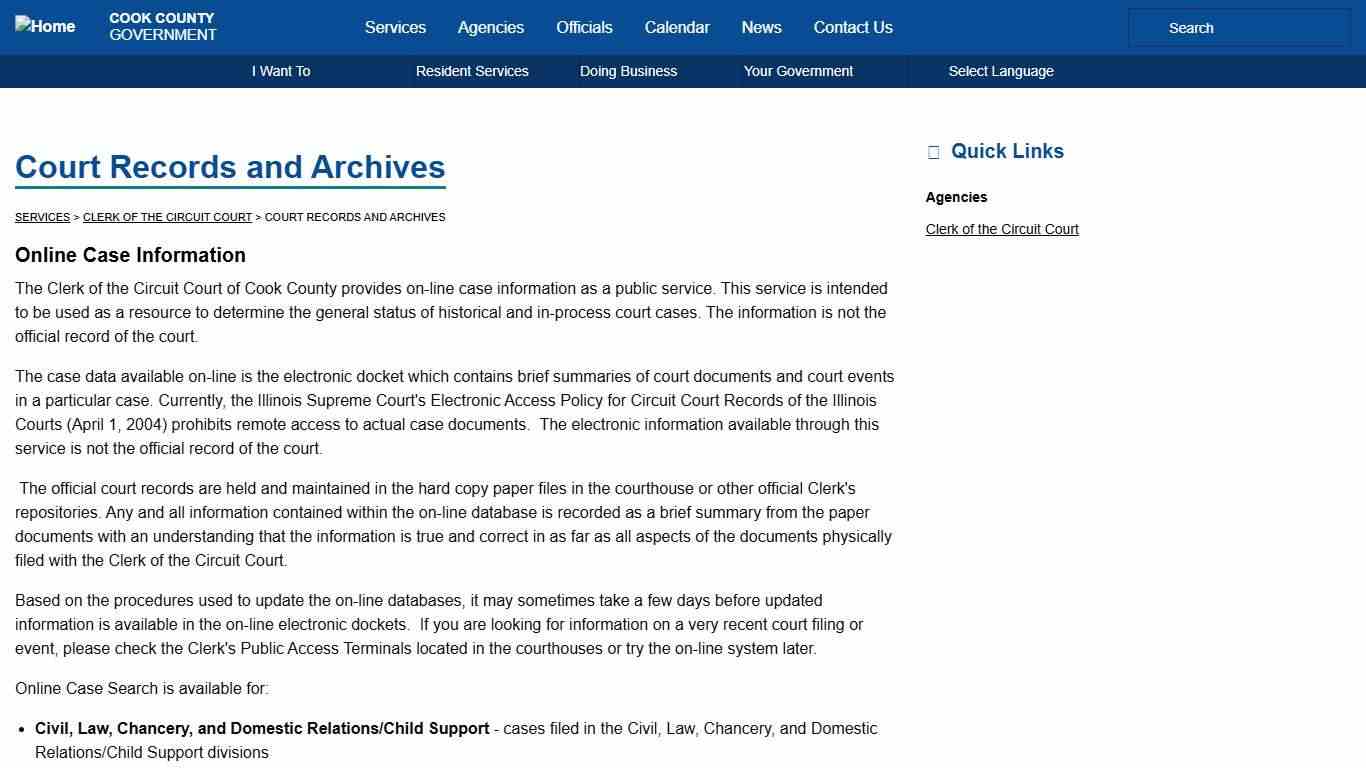 Court Records and Archives